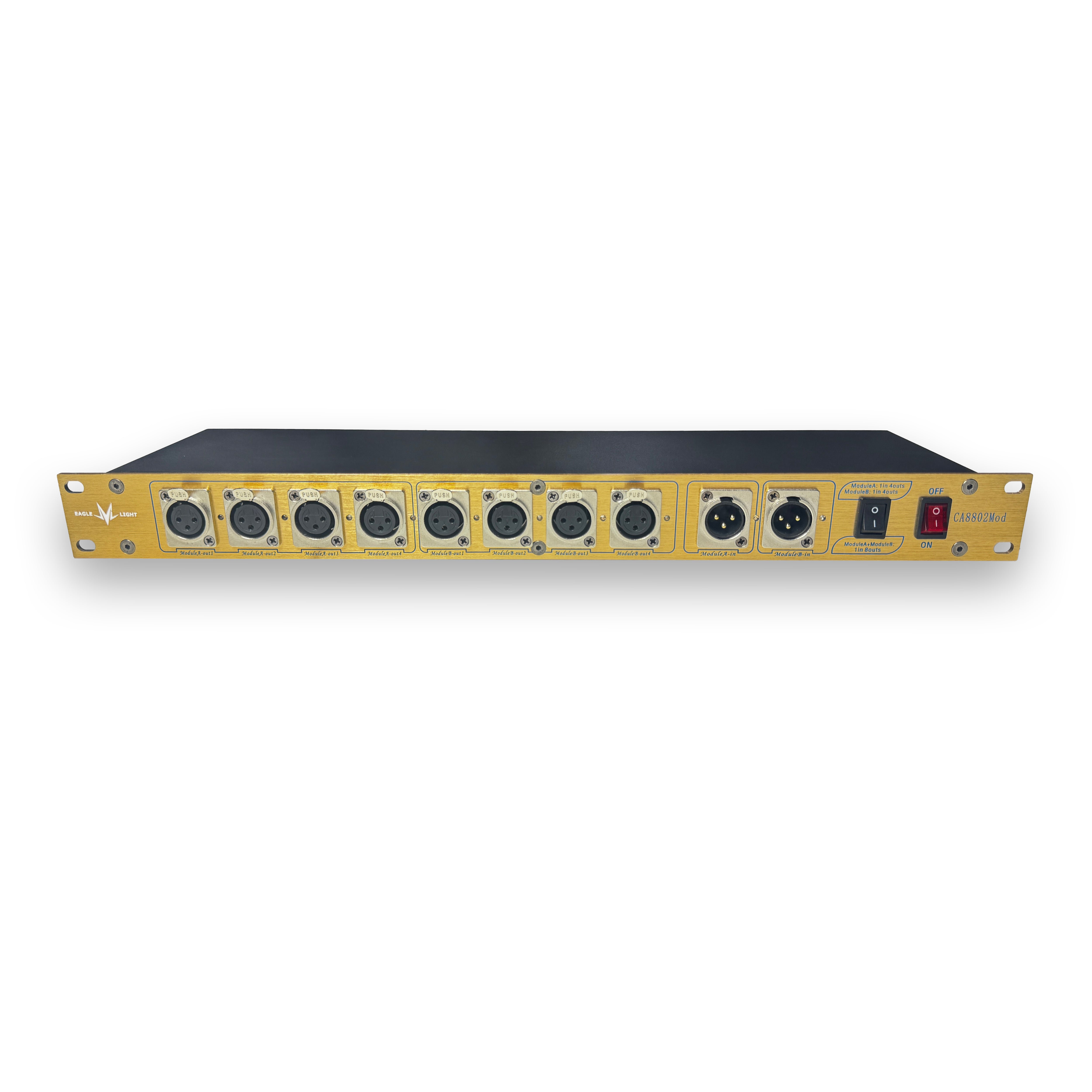 CA8802Mod(DMX Splitter 8CH,Two Work Modes)