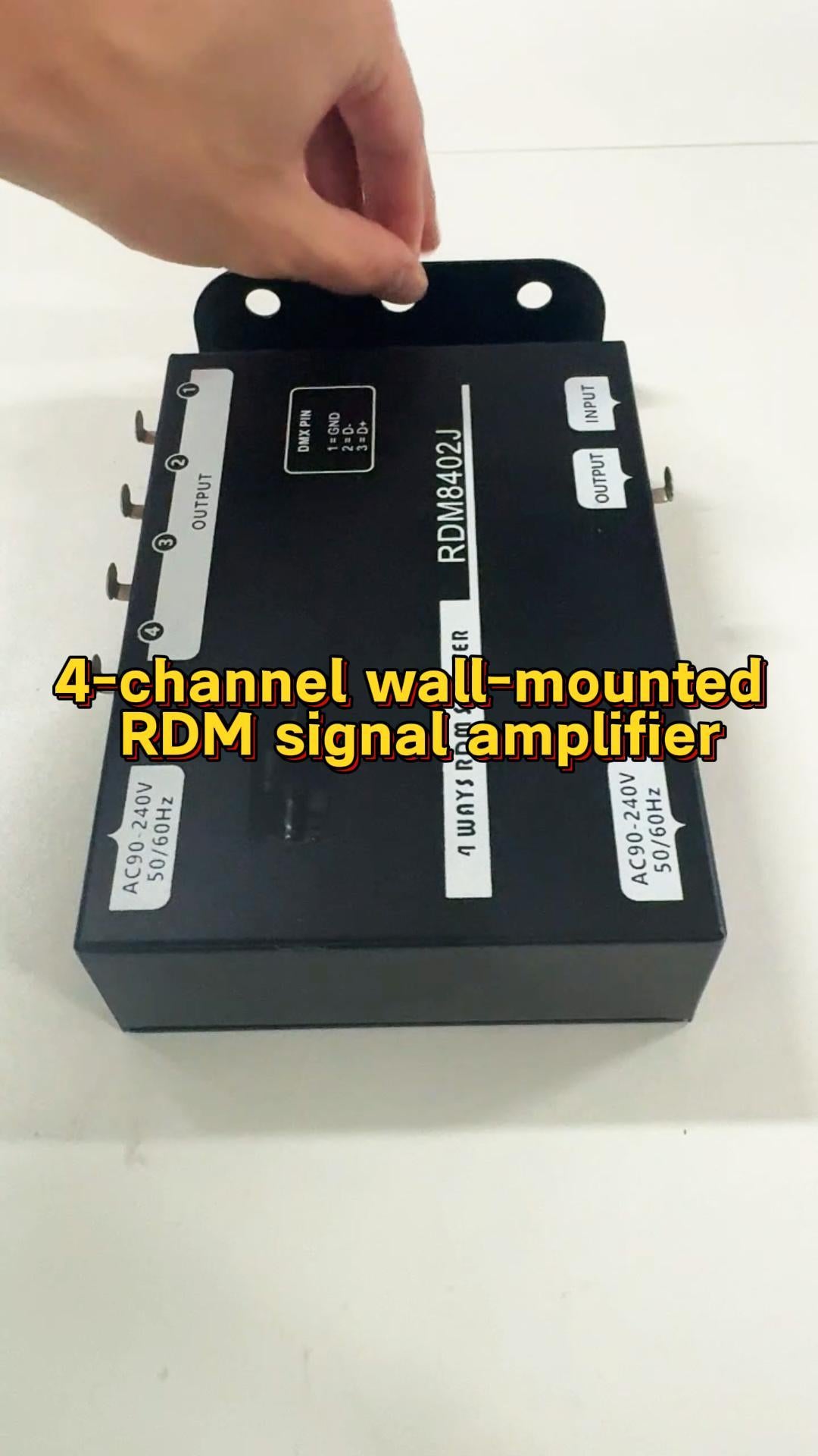 RDM8402J(4Way Hanging RDM Signal Distributor,DMX512-RDM two way communication protocol)