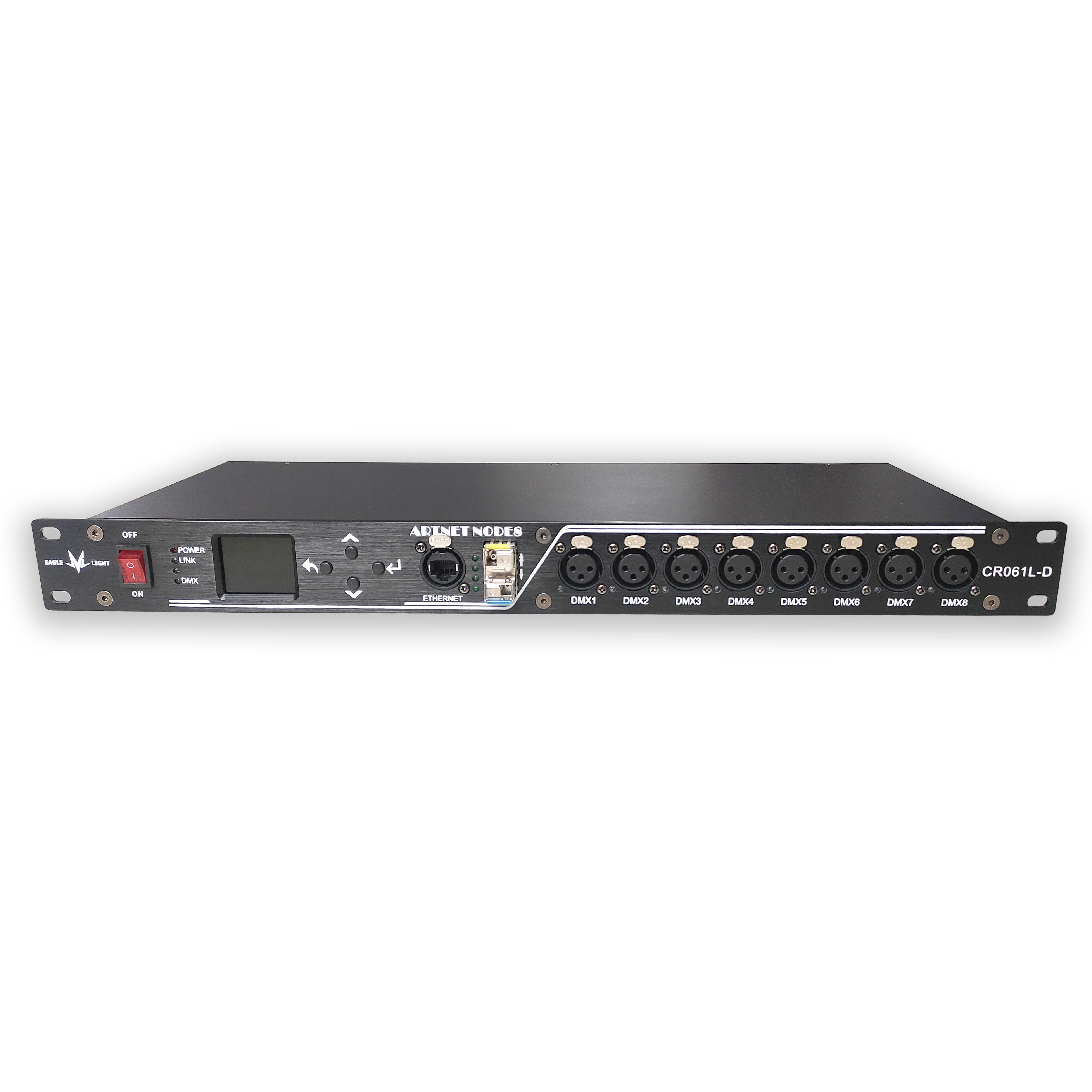 CR061L-D（ARTNET to DMX512/RDM 8 Port Expander，1 Gigabit Internet speed）