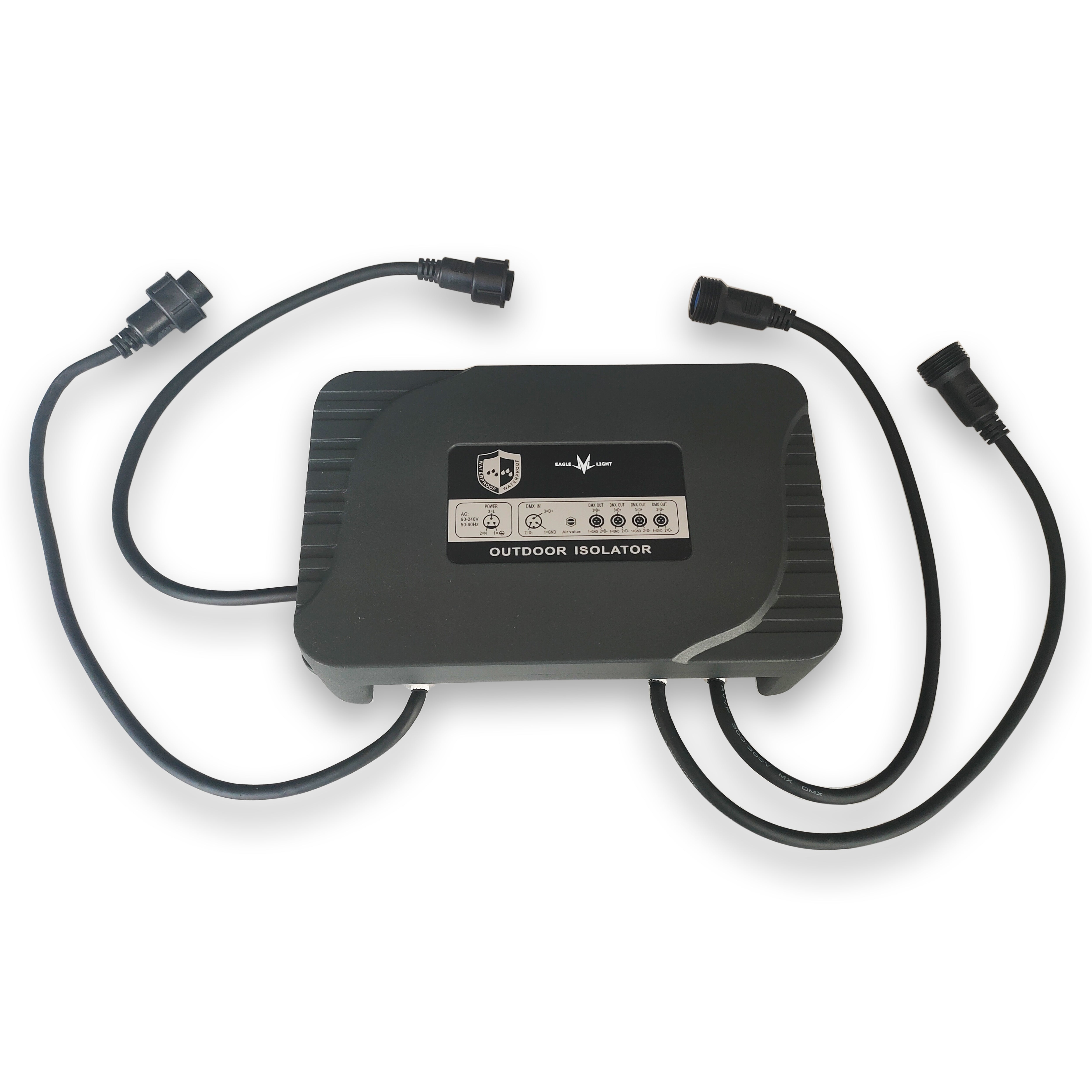 CA8202A（Waterproof 2-Channel Signal Amplifier，1 DMX inputs, 2 DMX outputs）