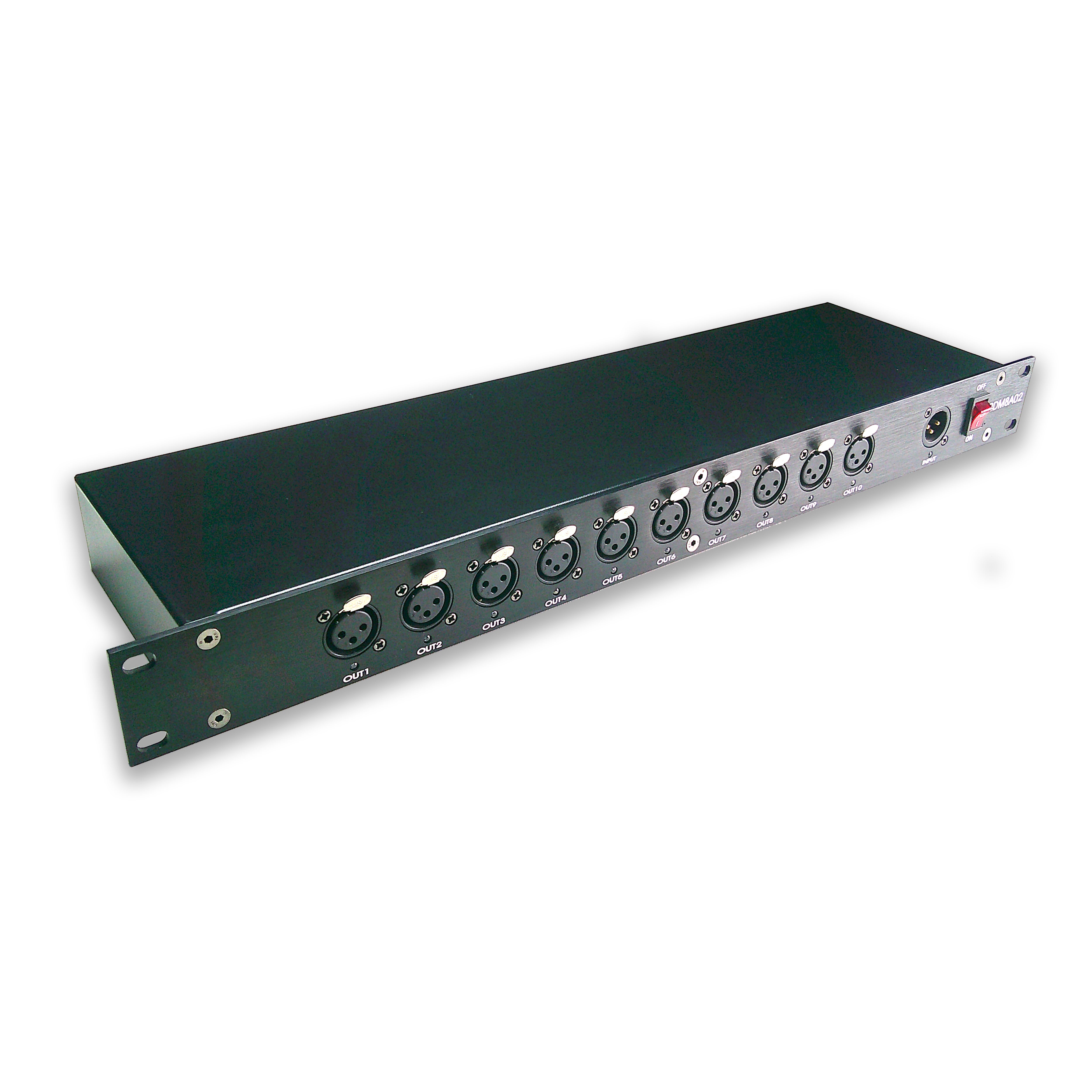 RDM8A02（10 channels, supports DMX512-RDM, can connect more lighting fixtures）