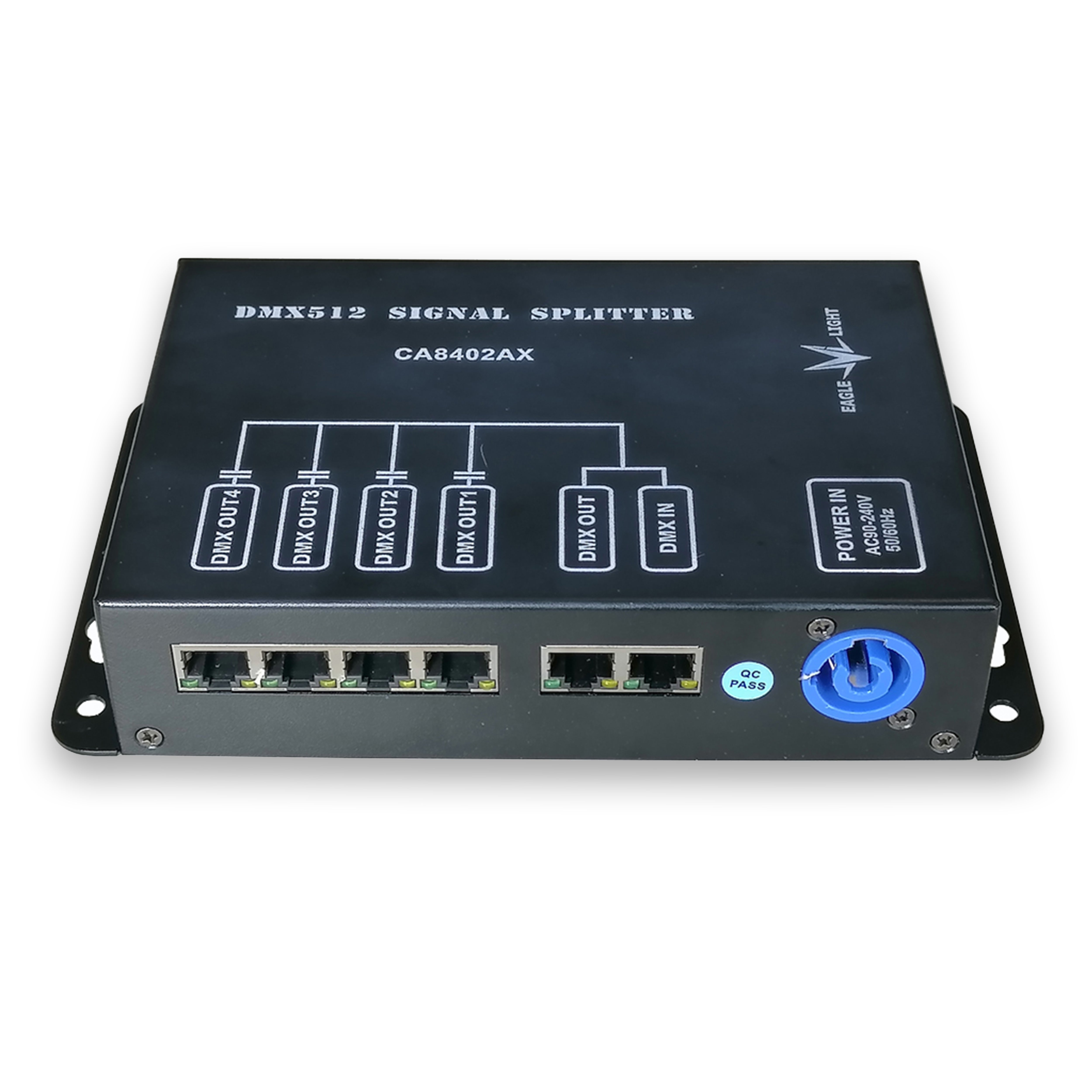 CA8402AX（4Way DMX512 Signal Distributor，RJ45）