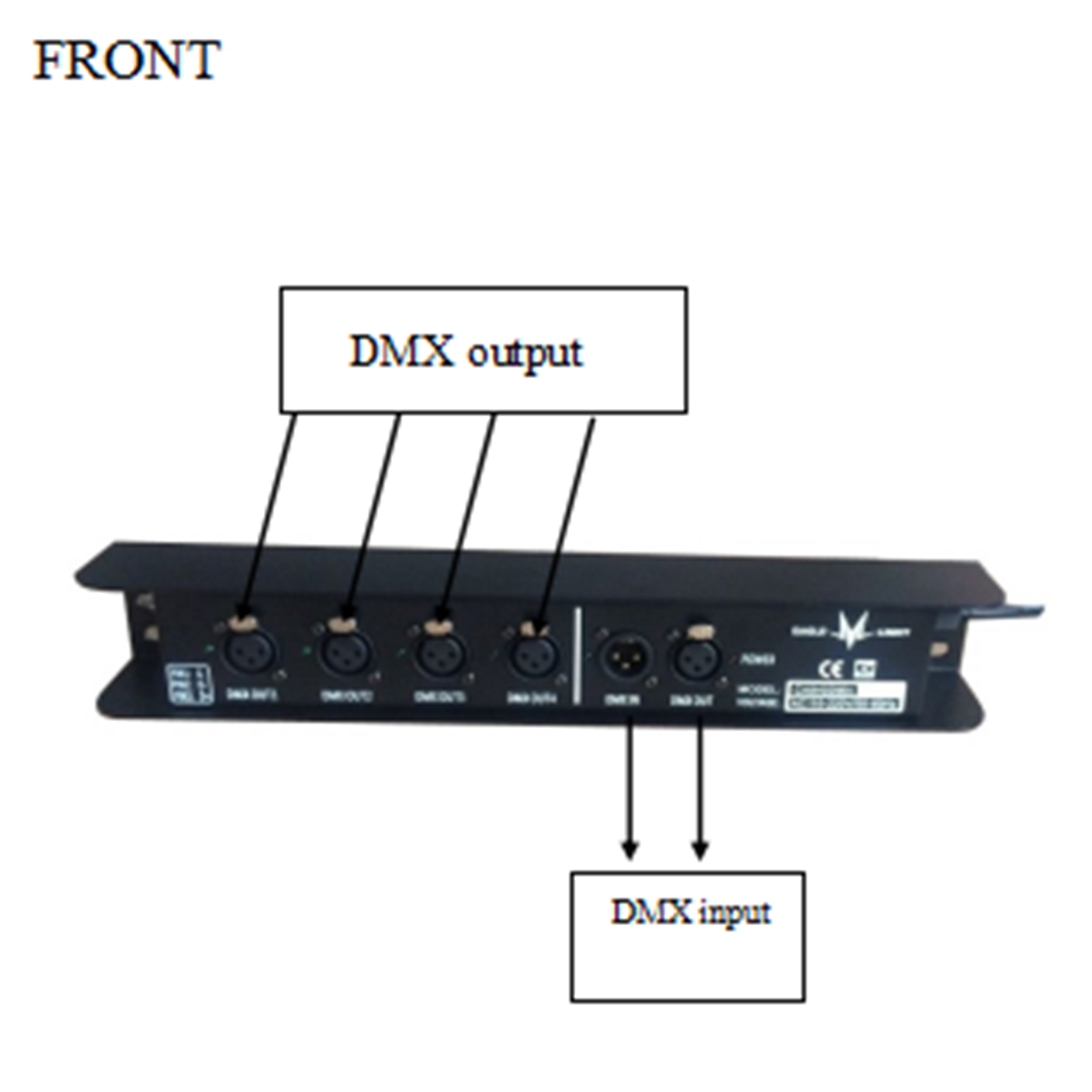 CA8402Mini（Installation of light hook and DMX mini distributor with 4 channels，RS-485）