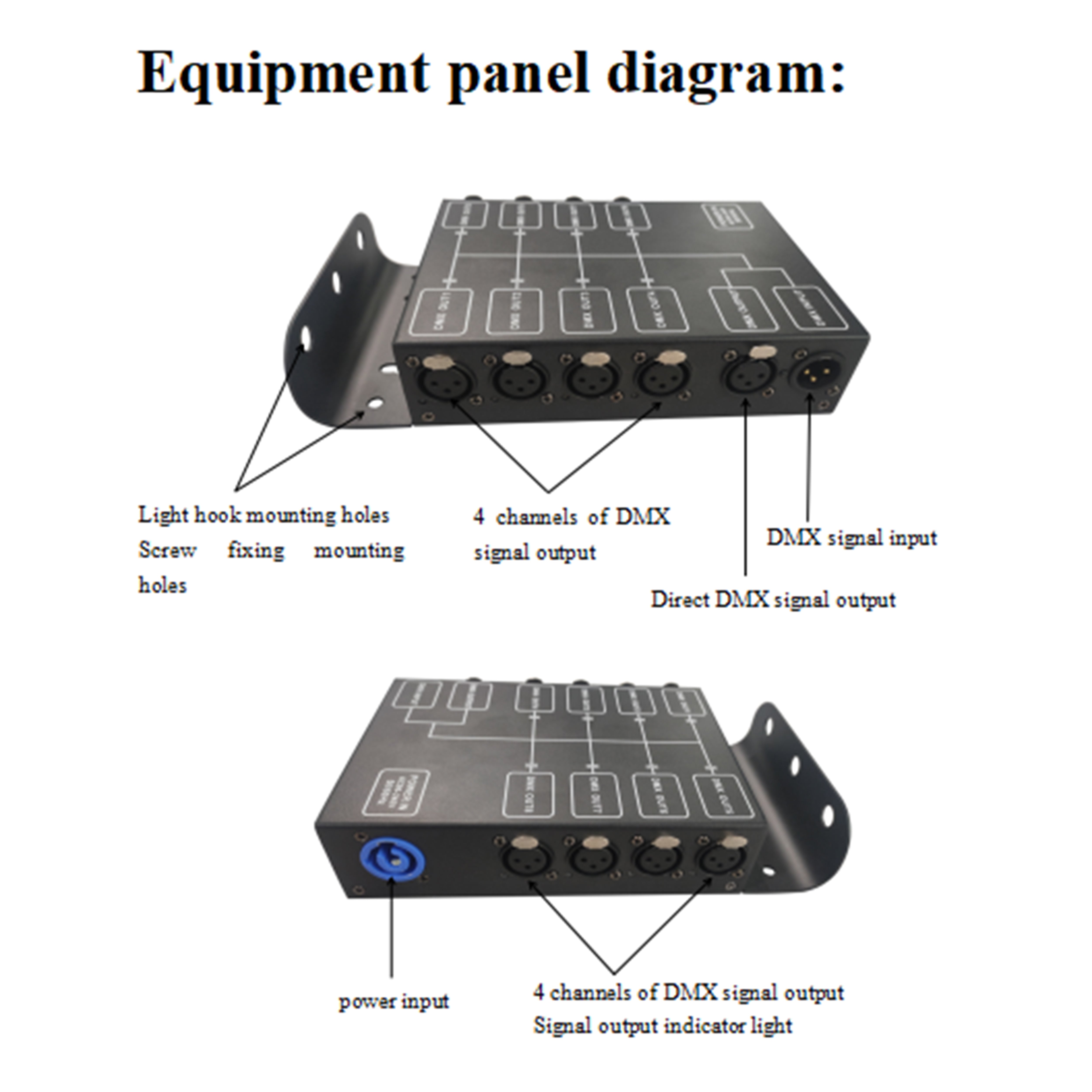 CA8802J（8 Way Hanging Splitter，DMX512、 RS-485 ）